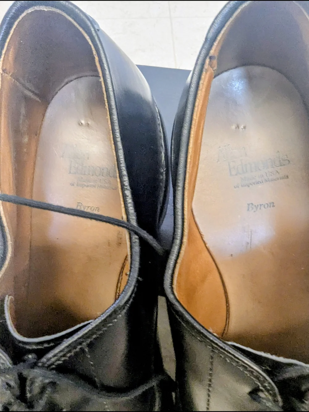 Allen Edmonds Byron Black Cap Toe Oxford Dress Shoes Men’s 10.5 D Leather USA
